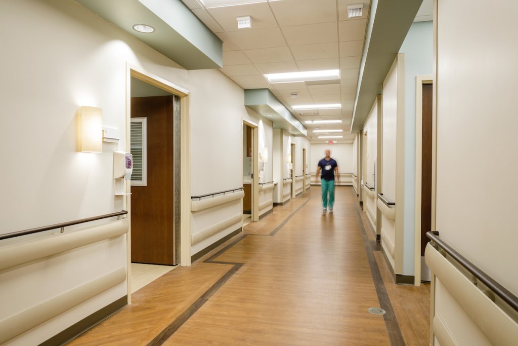 sentara belleharbour medical office building hallway